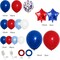 140PCS Navy Blue Red White Balloon Garland Arch Kit Graduation Class of 2024 Day 4th of July Patriotic Flag Veteran’s Day Nautical Baseball Spider Man One Birthday Party Decorations